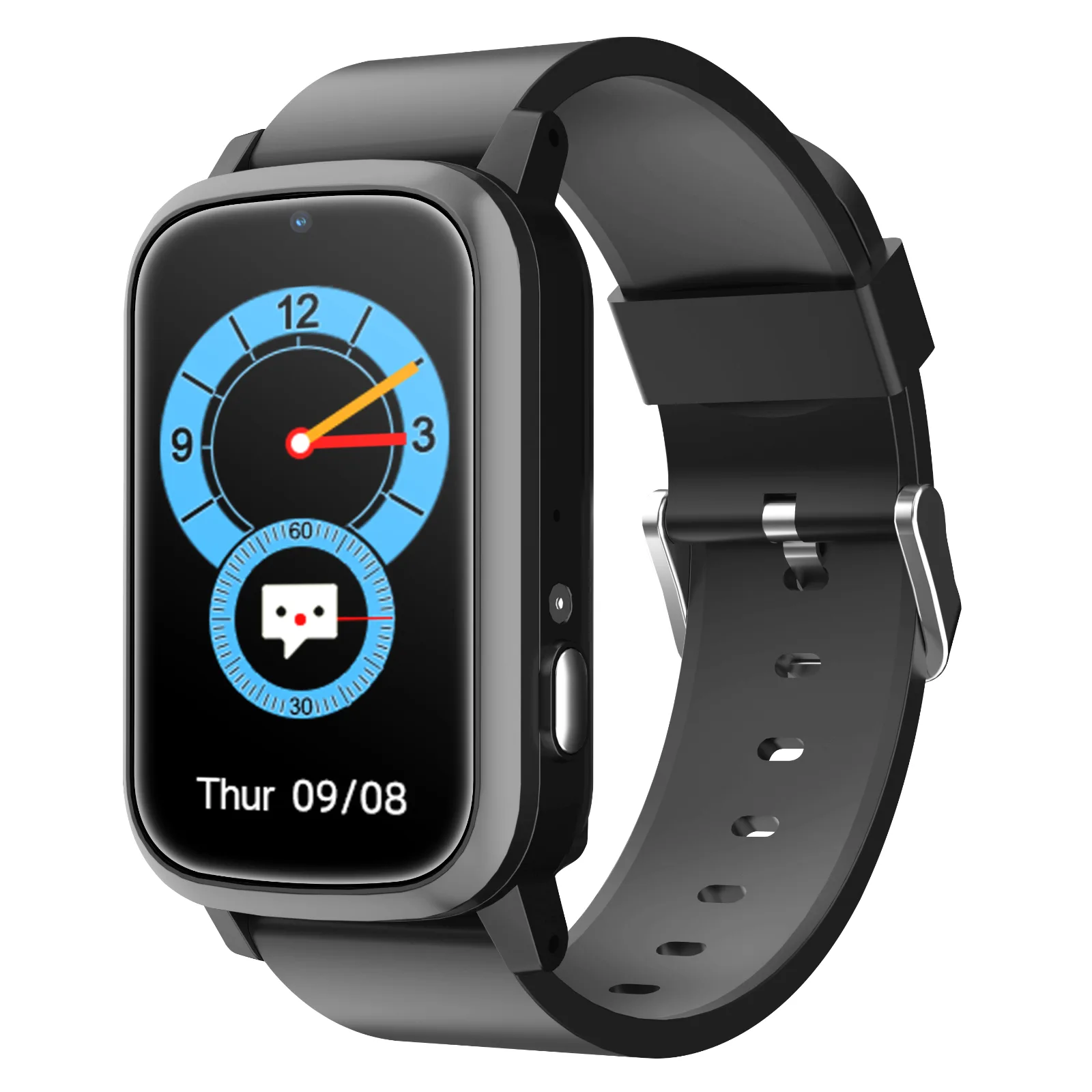KS 02- Black Kids Smart Watch with Analogue Face Display